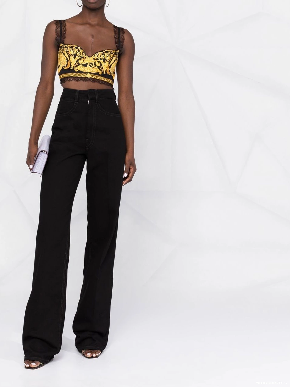 Affordable Versace Women top baroque-print 0427